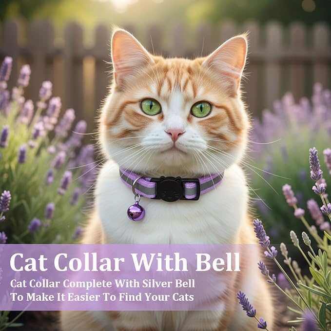 TIESOME 6 Pcs Reflective Cat Collar - Image 7