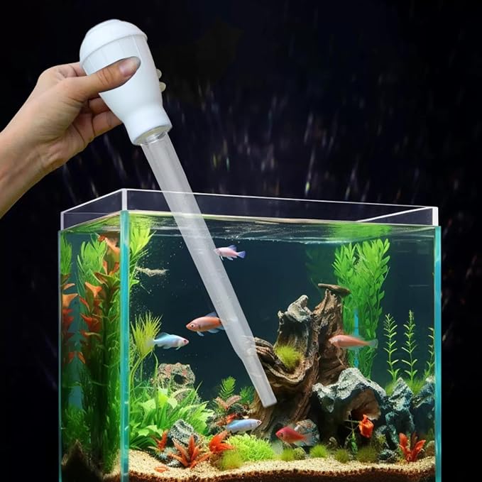 Manual Water Changer Fish Tank Cleaner Coral Feeder Universal Lightweight - Image 3