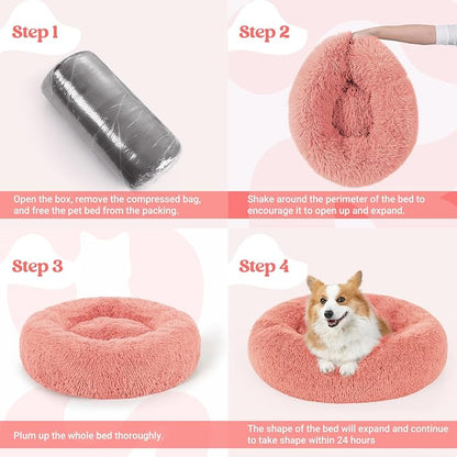 rabbitgoo Calming Dog Bed for Small Medium, 30 inches Pet Bed Machine Washable - Image 9