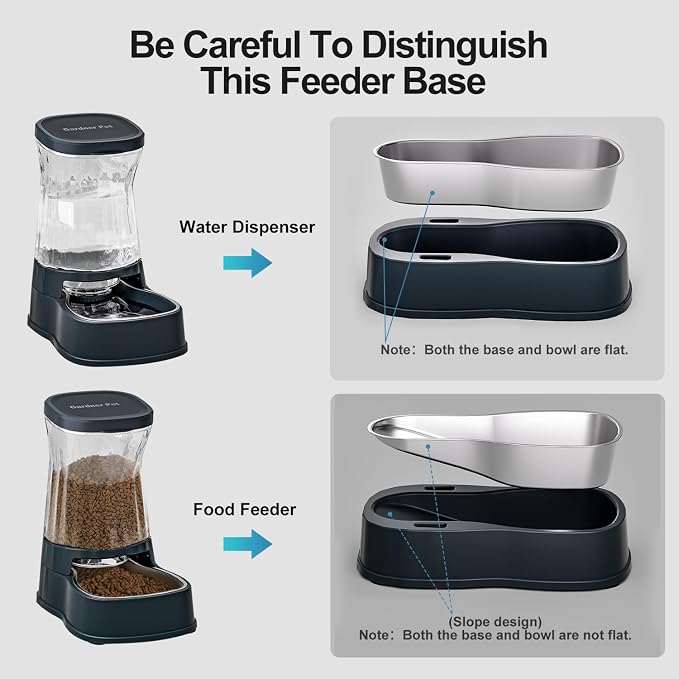 Gardner Pet Automatic Dog Water Dispenser Gravity Stainless Steel Waterer & - Image 9