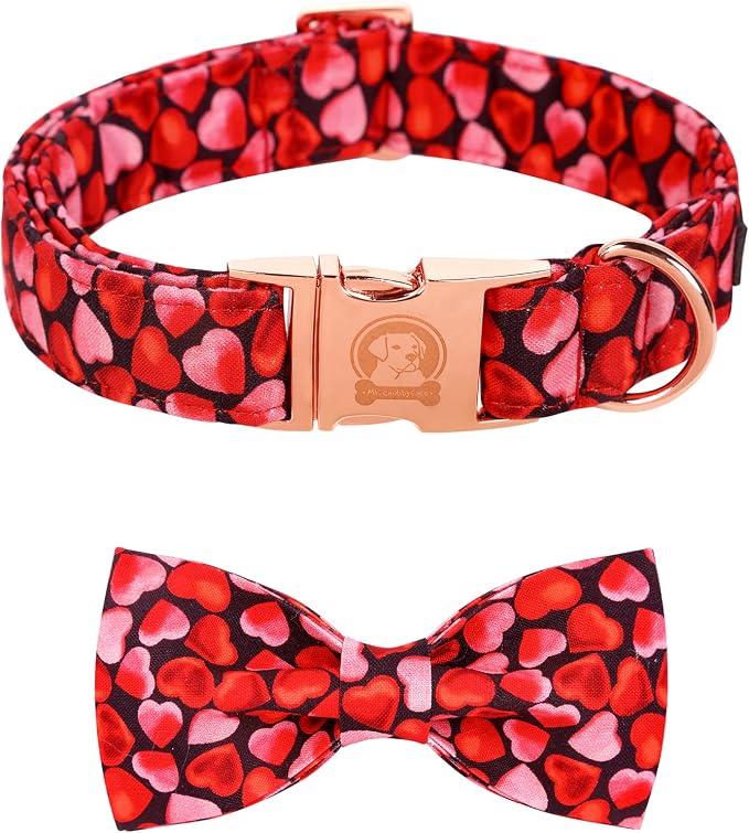 MR. CHUBBYFACE Valentines' Dog Collar by MrChubbyfacePetSupplies