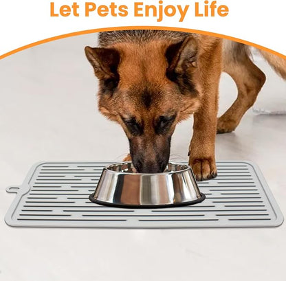 Ptlom Pet Placemat for Dog and Cat, Anti-Slip Waterproof Dogs Feeding Mat - Image 3