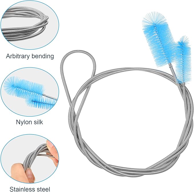 12 Pieces Tube Cleaning Brush Aquarium Filter Nylon Tube Brush Set Flexible - Image 2