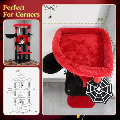 Globlazer Gothic Corner Cat Tree Tower - Image 4