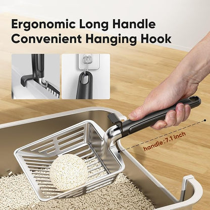 Metal Cat Litter Scoop, Large Cat Scooper - Image 6
