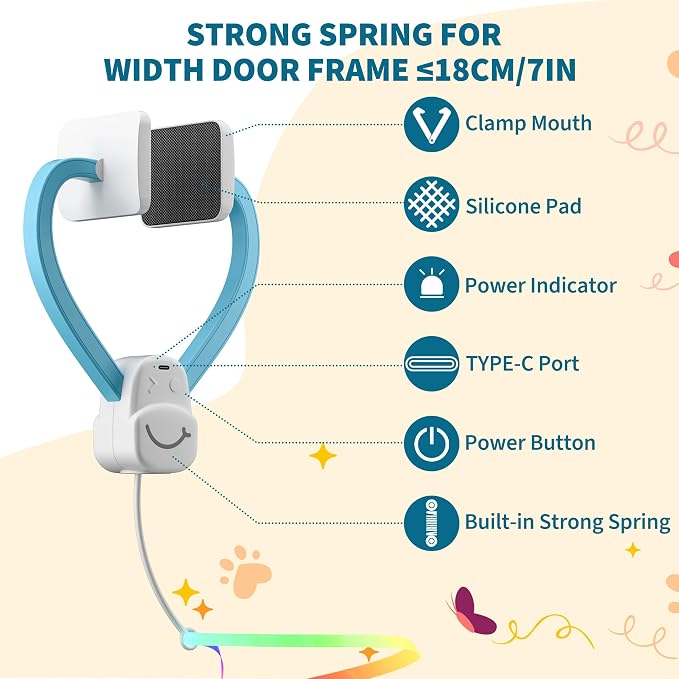 Interactive Cat Toys for Indoor Cats, Automatic String Feather Wand Teaser - Image 6