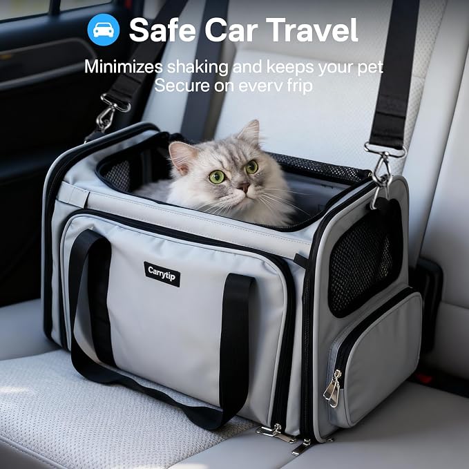 Expandable Cat Carrier, Airline Approved Soft Sided Pet Carrier - Image 6