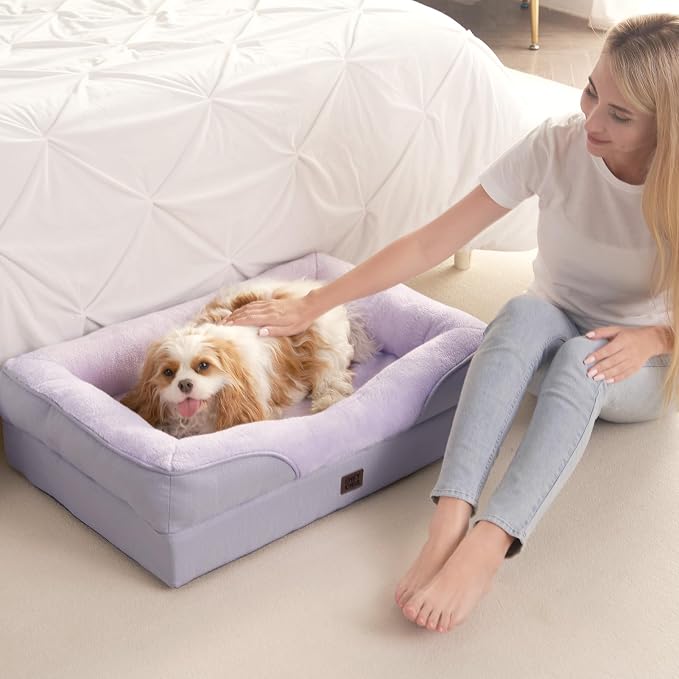 EHEYCIGA Orthopedic Dog Bed for Large Sized Dog, Waterproof Liner & Washable - Image 8