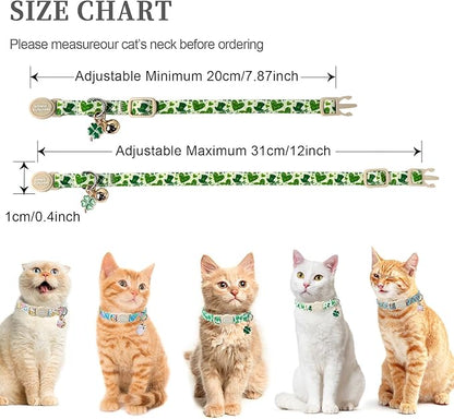 Unique style paws 2 Pack St. Patrick's Day Kitten Collar Breakaway - Image 3