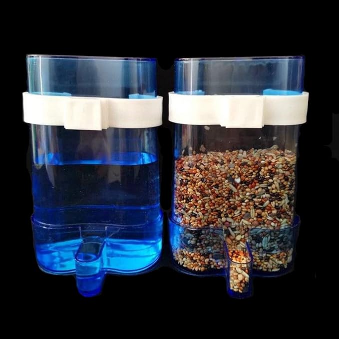 Parakeet Water Dispenser Parrot Water Feeder Bird Seed Container - Image 6
