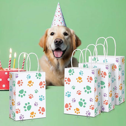 Blulu 20 Pcs Spring Puppy Dog Paw Gift Bags - Image 6