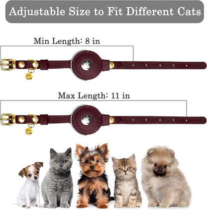 OOPSDOGGY Reflective Leather AirTag Cat Collar - Image 3