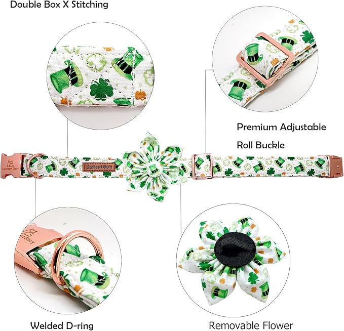 Lionheart glory St. Patrick's Day Dog Collar - Image 2