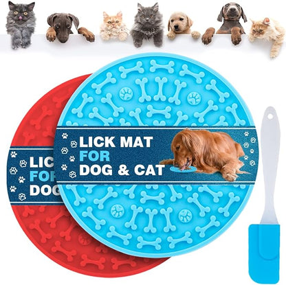 Dog Lick Pad, Pet Bathing Grooming Distraction Wall Mounted Silicone Slow by Unknown