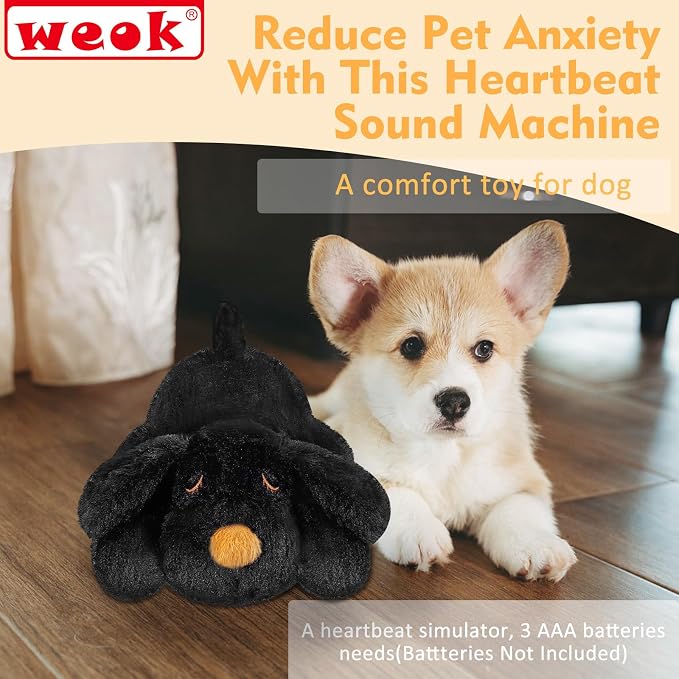 Puppy Heartbeat Toy for Separation Anxiety Relief, Heartbeat Stuffed Animal - Image 7