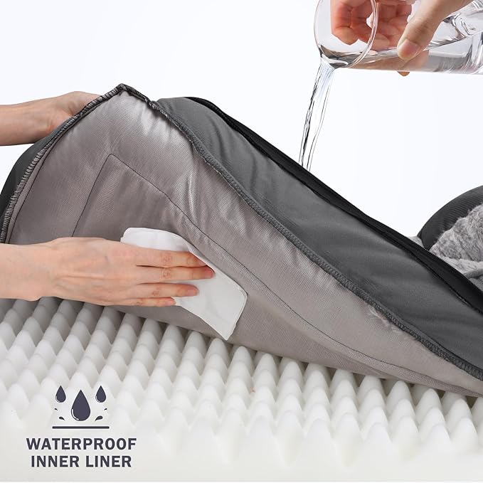 INVENHO Orthopedic Extra Large Dog Bed, XXL Waterproof Dog Sofa, Egg-Crate Foam - Image 3