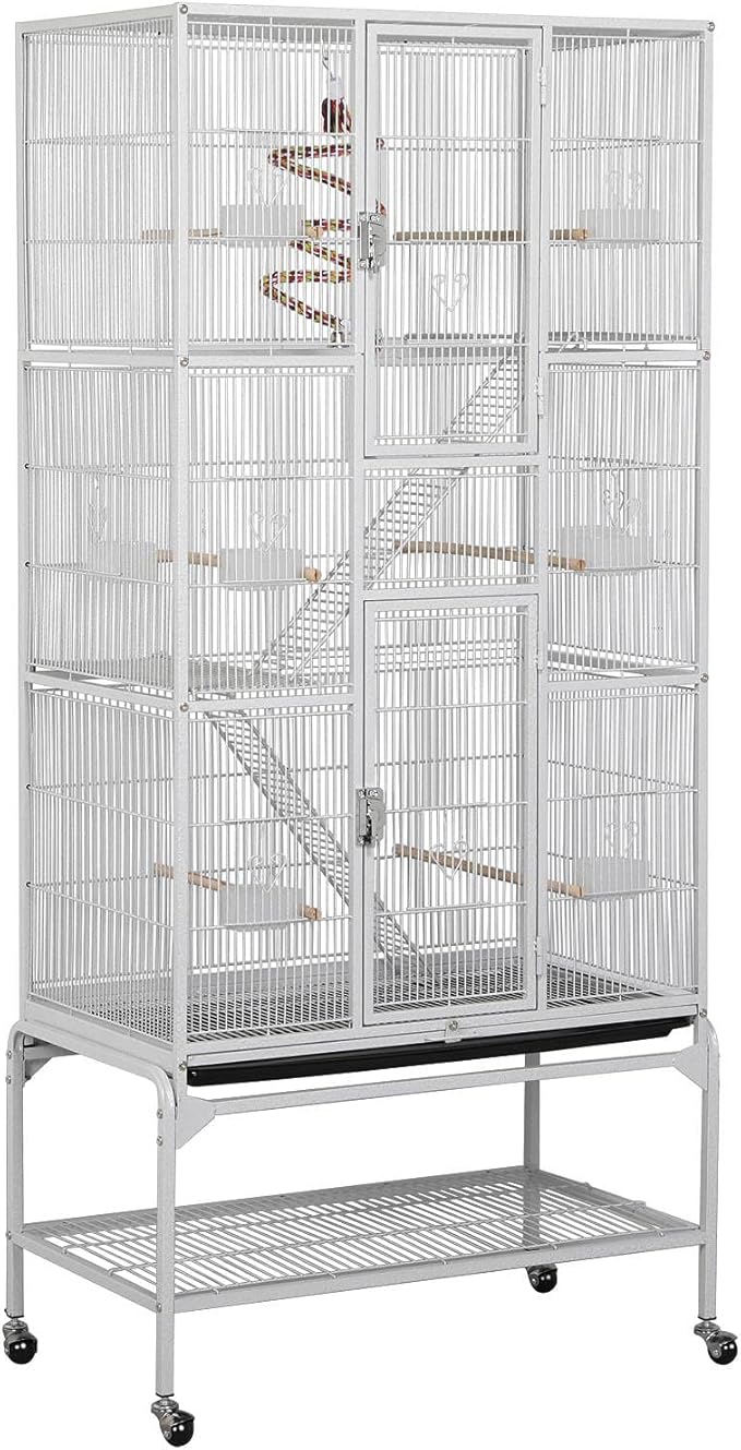 Yaheetech 69-Inch Extra Large Wrought Animal Cage Metal 3 Levels Small Animal by Yaheetech