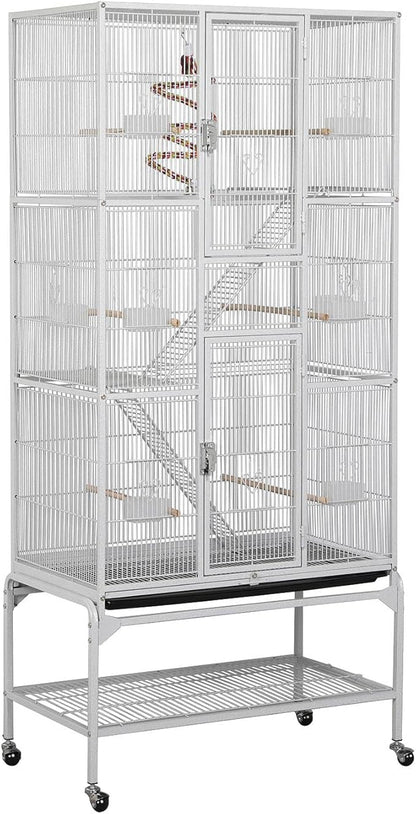 Yaheetech 69-Inch Extra Large Wrought Animal Cage Metal 3 Levels Small Animal by Yaheetech