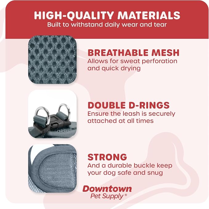 Downtown Pet Supply Step in Dog Harness No Pull, Titanium - Image 4