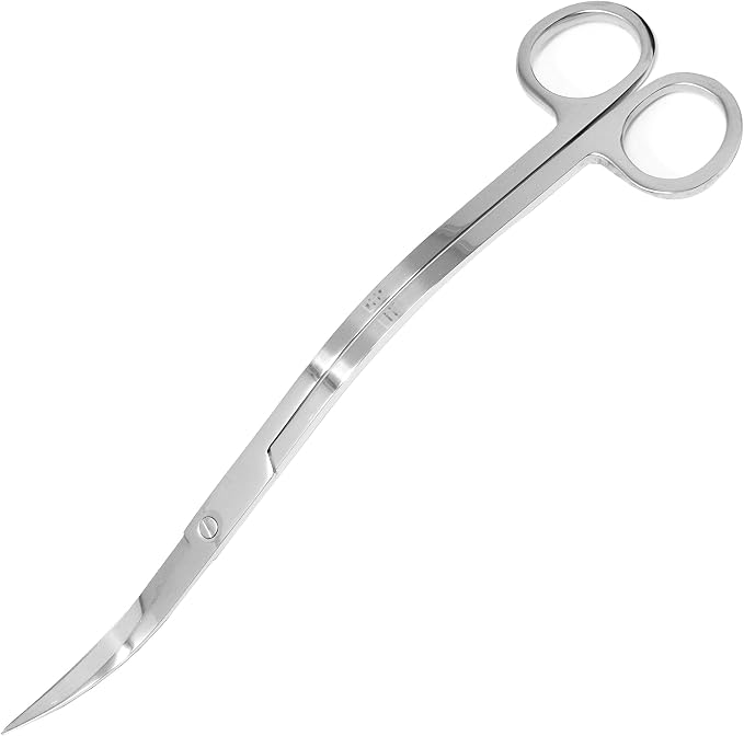 Mandala Crafts Extra Long Stainless Steel Curved Aquarium Scissors - Image 2