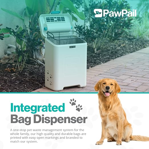 PawPail Pet Waste Station with Activated Carbon Filter and DualVent Odor Control - Image 7