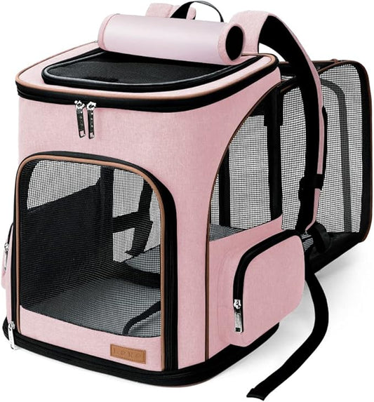 Lekereise Pet Carrier Backpack Expandable Cat Backpack by Lekereise