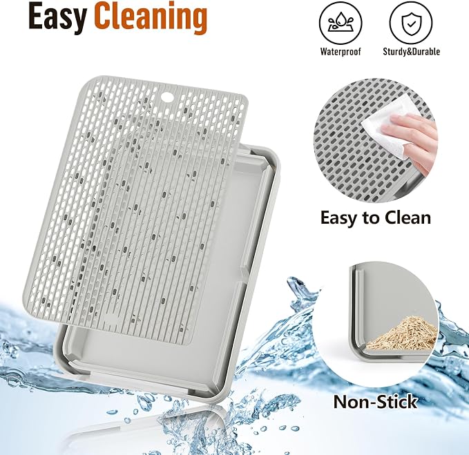 Cat Litter Box Step with Removable Splash-Proof Baffles, Large Pet Ramp - Image 6