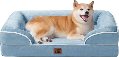 EHEYCIGA Orthopedic Dog Beds for Large Dogs, Waterproof Memory Foam Large Pet by EHEYCIGA