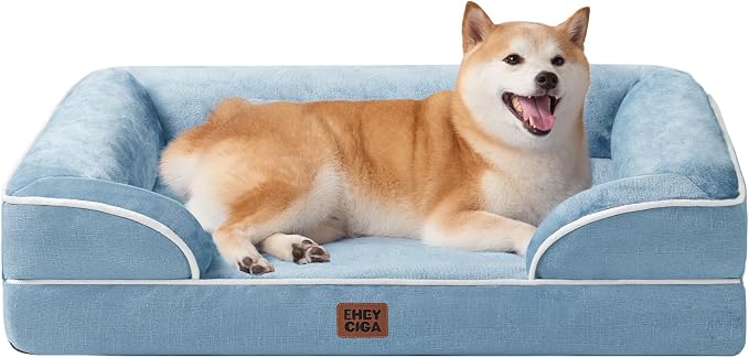 EHEYCIGA Orthopedic Dog Beds for Large Dogs, Waterproof Memory Foam Large Dog by EHEYCIGA