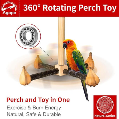 Agape Rotating Parrot Perch Toy - Image 2