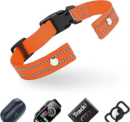 Collar Replacement Strap, Reflective Replacement Nylon Collar Strap Dog GPS by ODOKELE