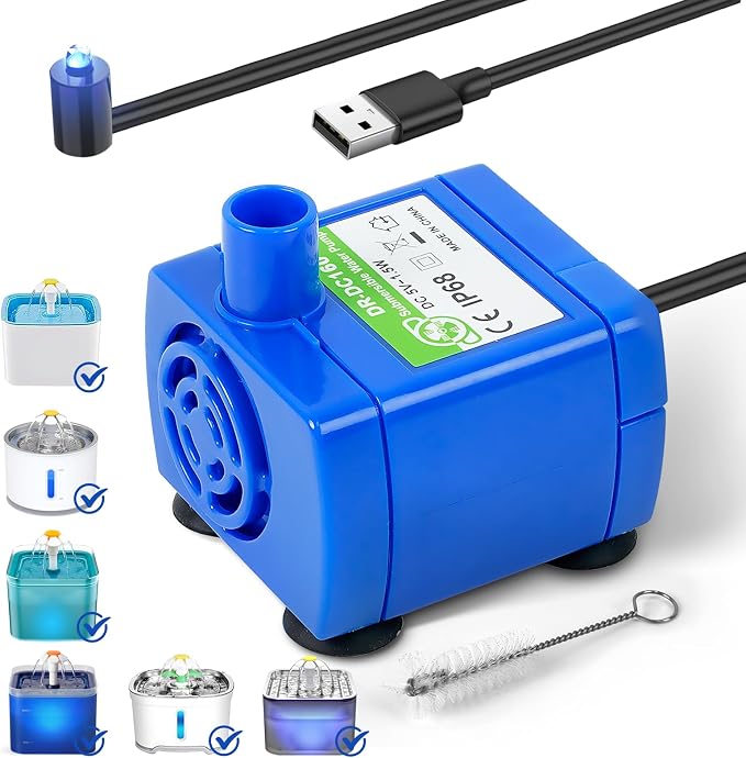 IP68 DR-DC160 Submersible Water Pump Cat Water Fountain Pump by BAOFUM