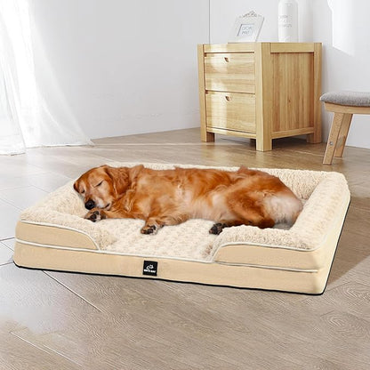Orthopedic Dog Bed for Large Medium Sized, Washable Memory Foam Large Dog Bed - Image 8