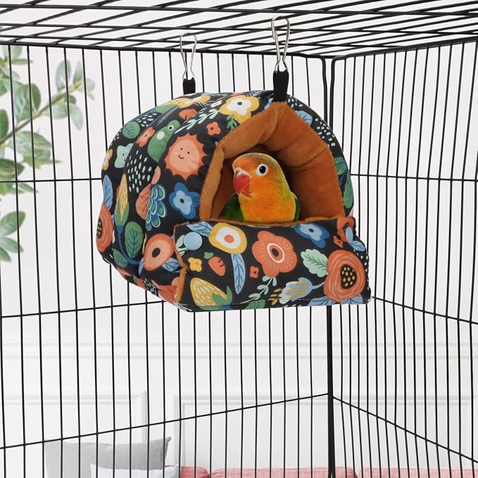 Wontee Bird Nest House Winter Warm Snuggle Hut Bird Bed Hanging Hammock - Image 2