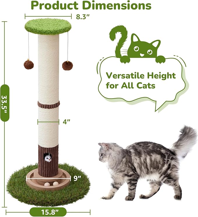 34inches Tall Cat Scratching Post - Image 2