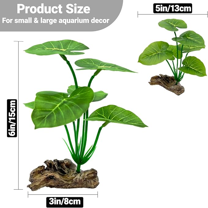 Silk Aquarium Plants Betta Fish Tanks Decor 6-in Soft Aquarium Decorations Fish - Image 5