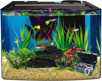 Live-Action Aquarium Ornament Creative Undersea Treasure Chest Diver Air - Image 7