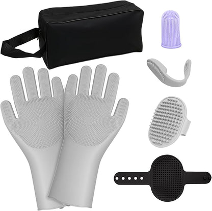 7PCS Pet Grooming Kit for Dogs and Cats，with Storage Bag & Includes Dog Washing - Image 9