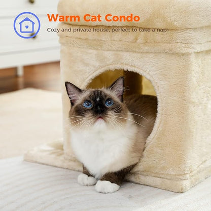 PEQULTI Cat Tree Cat Tower for Indoor Cats - Image 3