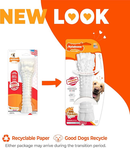 Nylabone Textured Knuckle Bone Power Chew Toy - Image 4