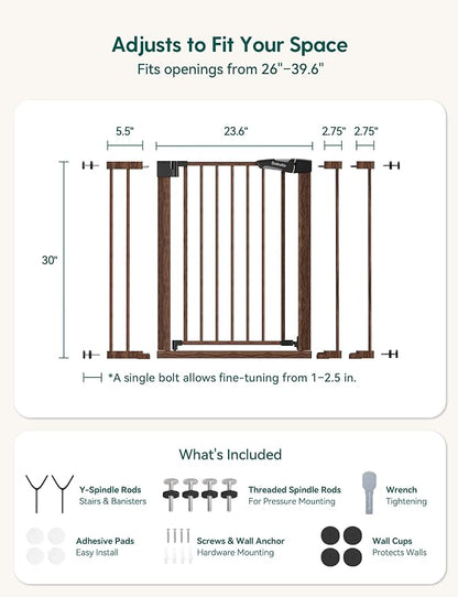 Mom's Choice Award Winner-BABELIO 26-40" Metal Baby Gate - Image 8