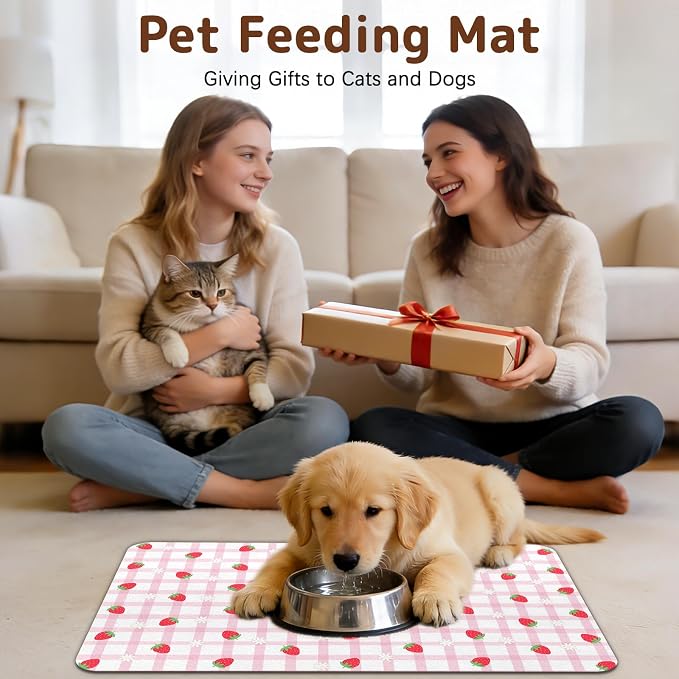Dog Food Mat for Bowls, Absorbent Quick Dry Dog Cat Mats for Food and Water - Image 8
