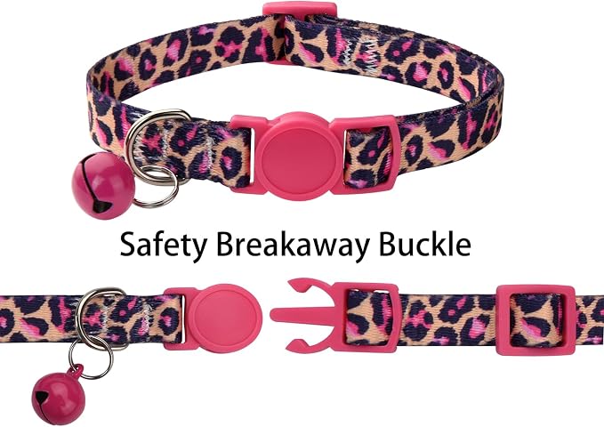 Cat Collar Breakaway with Bells, 3 Pack Girl Boy Pet Cat Collar with Bohemia - Image 2