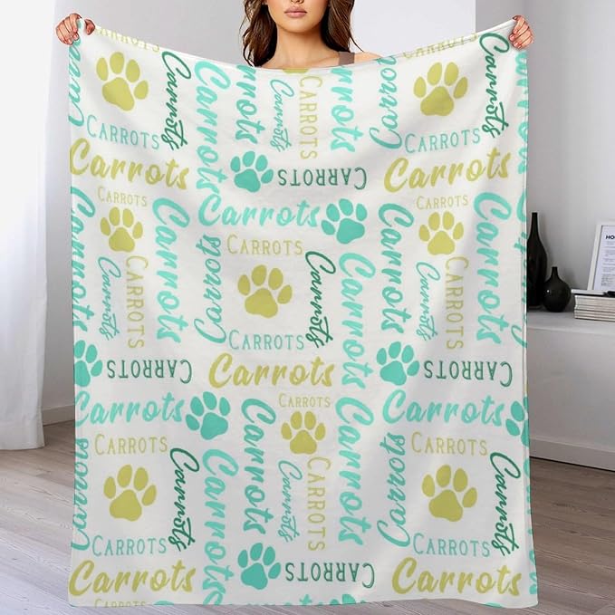 Personalized Paw Print Dog Blanket - Image 3