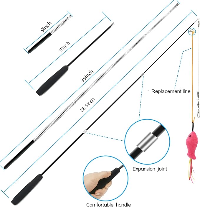 ZPH Cat Toys, Interactive Feather Variety Pack - Image 2