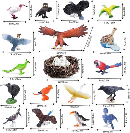 SIENON 23Pcs Birds Toys Playset - Image 2