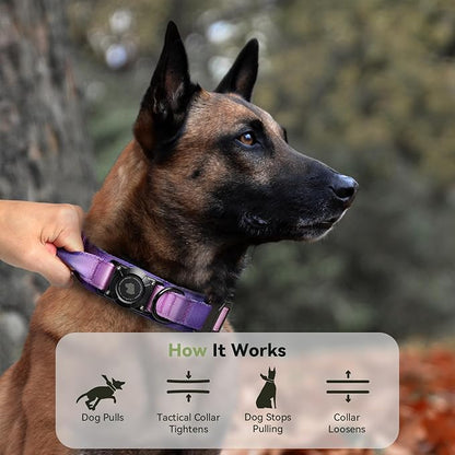 2026 Upgrade Waterproof AirTag Dog Collar, Military Tactical Dog Collar - Image 6