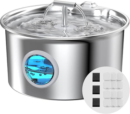Cat Water Fountain Stainless Steel: Cat Fountain by UMOCUOY