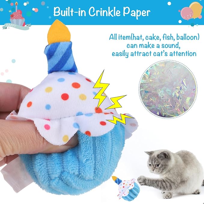 BINGPET Cat Birthday Catnip Toys - Image 3