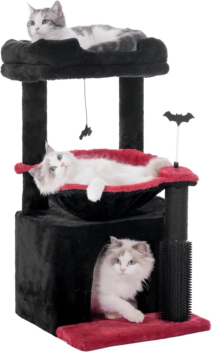 Gothic Cat Tree 32 Inches Small Cat Tree by Pawfessor